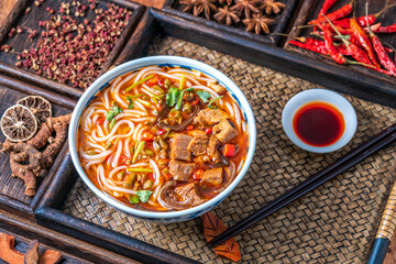 Changde Rice Noodles in Changde, Hunan, China