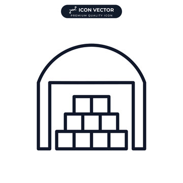 warehouse icon symbol template for graphic and web design collection logo vector illustration