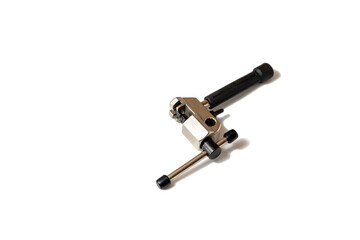 Isolated chain puller on white background, bicycle chain changing tool