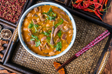 China Inner Mongolia Hohhot gourmet lamb miscellaneous soup