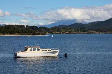 Beautiful lake Te Anau, New Zealand