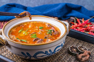 China Inner Mongolia Hohhot gourmet lamb miscellaneous soup