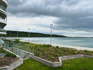 Promenade am neuen Hafen Aarhus D&auml;nemark 
