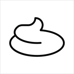 Poop Icon In Trendy Design Vector illustration on white background.