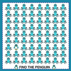 Cartoon Illustration for kids. Children's riddles. Educational game.