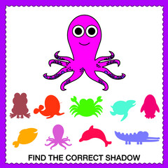 Cartoon Illustration for kids. Children's riddles. Educational game.