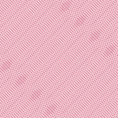 Geometric seamless pink and white background drawing of beautiful linear grid pattern, vector illustration.