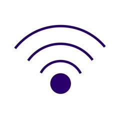 wi fi symbol. on white background