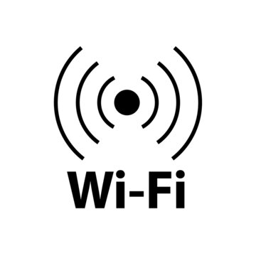 wifi symbol. on white background