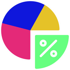 Pie Cart Percentage Icon
