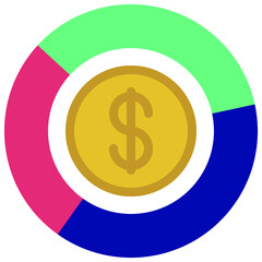 Money Pie Chart Icon