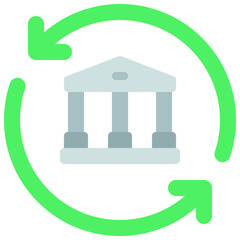 Obraz premium Bank Transfer Icon