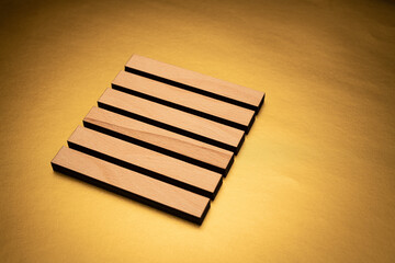 Gene Key 1 hexagram I ching wood on golden background