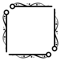 geometric art square frame
