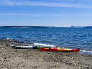 Spectacular views of the Island View Beach in Victoria BC
