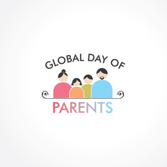 Vector Illustration of Global Parents Day design
