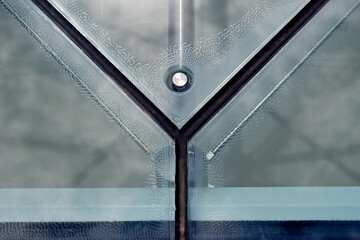Closeup of “Y” Glazing Sealing Strips on skylight  