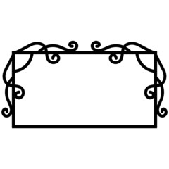 art rectangle frame

