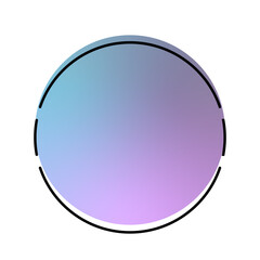 circle gradient banner frame
