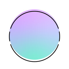 circle gradient banner frame
