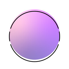 circle gradient banner frame
