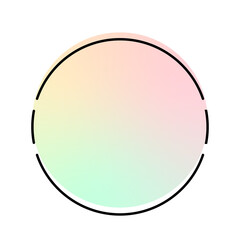 circle gradient banner frame
