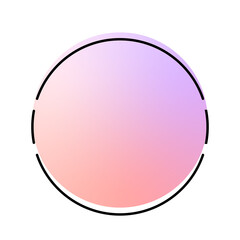 circle gradient banner frame
