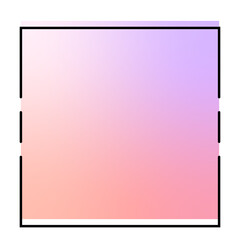 square gradient banner frame
