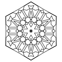 coloring pattern. isolated contour drawing. ornament. for children's and adult creativity. embroidery, pattern.