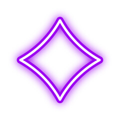 Obraz premium star shape neon light 