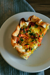 tart on a plate