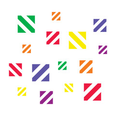 colorful geometric glitter
