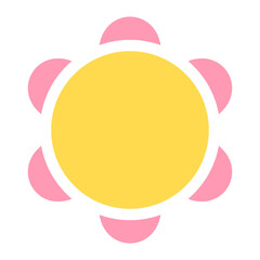 colorful sun banner
