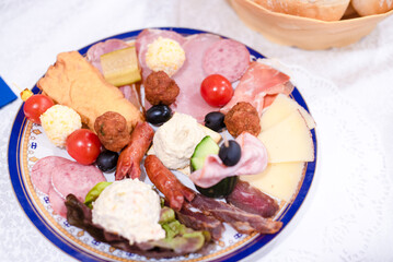 Romanian Typical Aperitif Plate