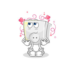 electric socket shy vector. cartoon character