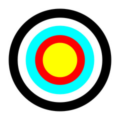 A simple vector image of an archery target