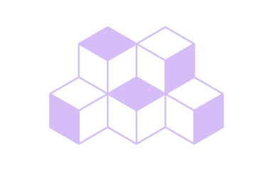 Obraz premium cube pattern element