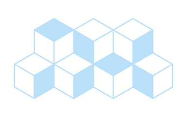 Obraz premium cube pattern element