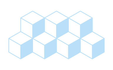 Obraz premium cube pattern element