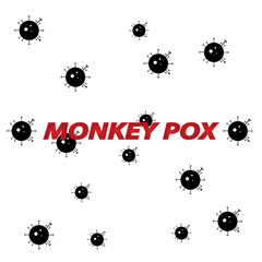 Monkey pox spreding virus.vector .eps10