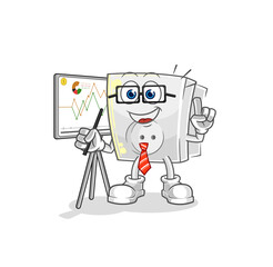 electric socket marketing character. cartoon mascot vector