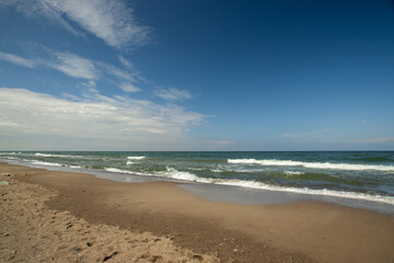 Polska - Rewal plaża nad morzem bałtyckim