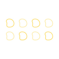 horizontal art shape pattern