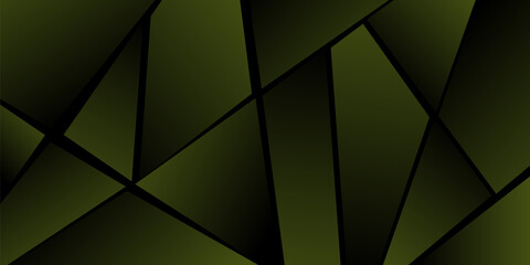 Abstract polygonal pattern. Shades of green. Background design, cover, postcard, banner, wallpaper