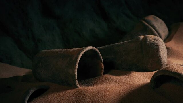 Middle Eastern Relics In Desert Cave