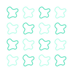 colorful art shape pattern