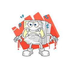 light switch monster vector. cartoon character