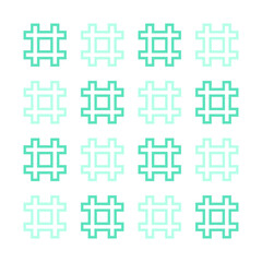 colorful art shape pattern