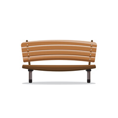 Obraz na płótnie Canvas Wooden bench isolated on white background