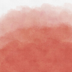 Fototapeta premium Watercolor Graphic Design Background. Pink watercolor bleed on paper texture. Background for graphic design, invitations, or social media. Ombre pink to red.